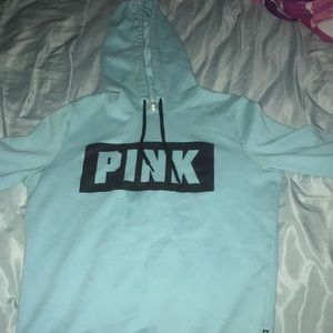 Pink blue sweat shirt